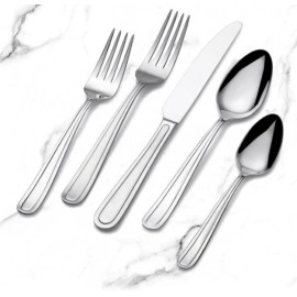 Mikasa Living KELBY 20pc Service for 4 Stainless 18/0 Glossy Brand New SEALED