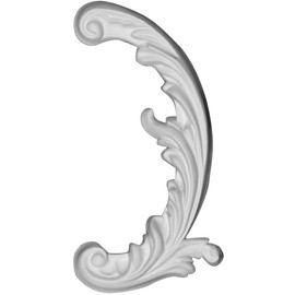 Ekena Millwork ONL04X06X01ME-R Medway Scroll, RightUrethane Onlays, 3 5/8"W x 6 3/8"H x 5/8"P, Primed