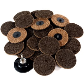 S SATC 25Pcs Coarse Sanding Disc 3 Inch Quick Change Discs 1Pcs 1/4” Shank Holder for Die Grinder Sanding Disc Polish Rust Wood Sanding