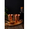 DEMMEX (Set of 2) 1mm Thickest Pure Copper Cups, Solid