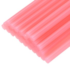 uxcell 30pcs Mini Hot Glue Sticks for Mini Glue Gun, 4-inch x 0.28-inch Glue Gun Sticks for Art DIY Craft, Luminous Red