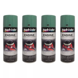 Dupli-Color DE1618 Detroit Alpine Green Engine Enamel with Ceramic 12oz 4Pack