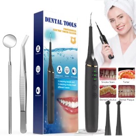 Hailicare Electric Ultrasonic Tooth Cleaner Dental Scaler Tartar Calculus Plaque Remover~