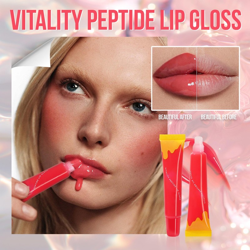 DLZZRS High-Shine Lip Gloss, Hydrating Moisturizing Lip Balm for Dry