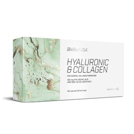 BioTechUSA Hyaluronic&Collagen, Food Supplement Capsules containing Collagen, hyaluronic Acid, Vitamins and Amino acids, 120 caps