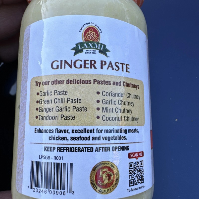 Laxmi Ginger Paste - 8 Oz (226 Gm)