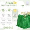 Green Sequin Table Skirts for rectangle tables 6ft Sparkle Party
