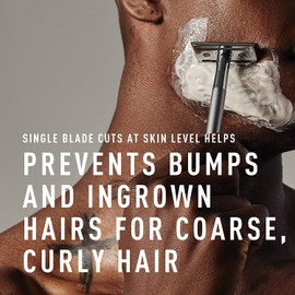 Safety Razor for Men by Bevel - Valentines Gifts for Him, Double Edge Razor Blades to Prevent Razor Bumps