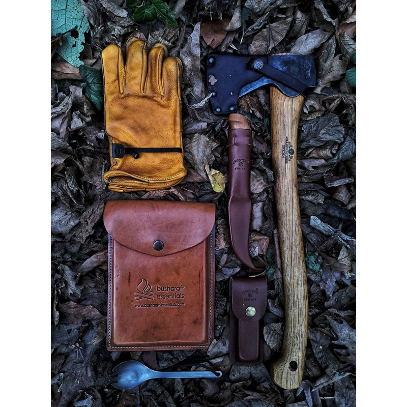 Bushcraft Essentials Leather Pouch Bushbox XL (ブッシュボックス Bushcraft Essentials/ブッシュクラフト エッセンシャルズ