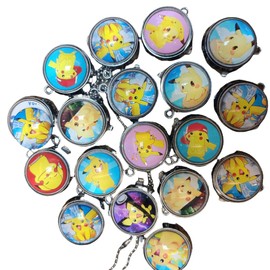 FASHION YO Nurse Watch Princess Mermaid Kids Girls Boys Pocket Watch, Quartz with Chain, Vintage Roman Numerals Stylish Pocket for Birthday Gift (Yellow(Colour Random))