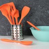 Chef Craft Premium Silicone Spoon Spatula, 11.5", Orange