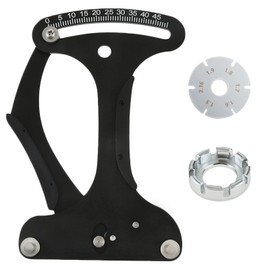 PETCHOR Spoke Tension Meter Tool Bike Indicator Meter Tensiometer, Wire Tension Adjustment Tool for Measuring Bicycle Wheel Spokes Voltage Value, Black