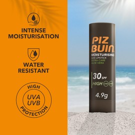 Piz Buin Moisturising Sun Lipstick SPF 30, 4.9g