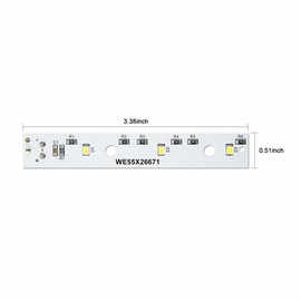 Primeco WR55X26671 Compatible Replacement LED Light For Refrigerator, PS11767930, AP6035586