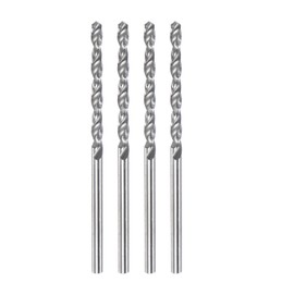 HARFINGTON 4pcs Solid Carbide Drill Bits 1.7mm C3/K10 Tungsten Carbide Precision Mini Micro Straight Shank Twist Drill Bit for Stainless Steel Metal Plastic Wood