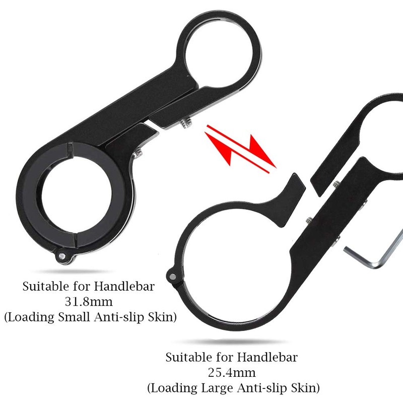 Gasea Bike Handlebar Extender Clamps Extension Mount Holder with Aluminum