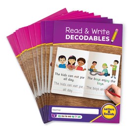 Junior Learning Read & Write Decodables Set B, The Science of Reading Supplementary Resources, Practice Handwriting, Learn to Read, for Ages 6+, Grade 1