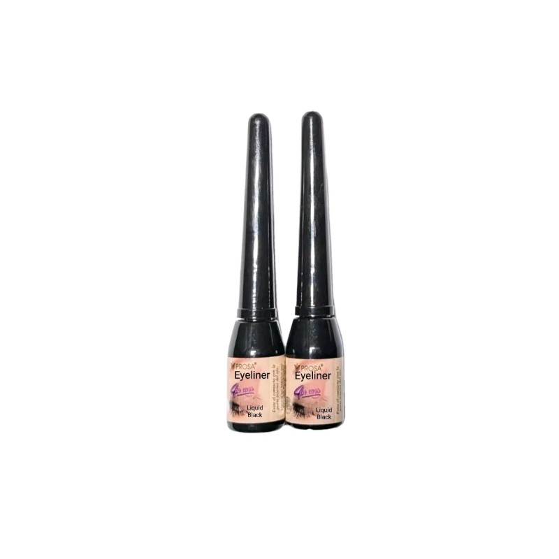 2 PACK! Prosa 4 in 1 Delineador Black Liquid Eyeliner