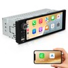 Single Din Car Stereo Linux System, 6.36 Inch CarPlay &
