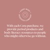 Cora 100% Organic Cotton Topsheet Period Liners (42 Regular Period