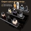 Cokritsm Wooden Cologne Organizer for Men Women, 3 Removable Tier