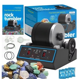 AliKids Professional Advanced Rock Tumbler Kit - 9 Day Timer - 3 Speeds