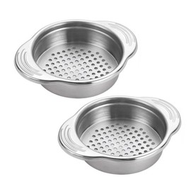 votuyet 2 Pieces Tuna Can Strainer for Canned Goods,Tuna Strainer for Can Stainless Steel Food Strainer for Beans Vegetables