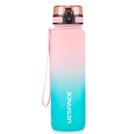 UZSPACE Water Bottle 500 ml/800 ml/1 L, Sports Water Bottle Children Leak-Proof, Tritan & BPA-Free Water Bottle for Bike, Fitness, Outdoor