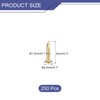 sourcing map 250 Pcs Small Tiny Nails 1.2mmx8mm(DXL) Tiny Brass