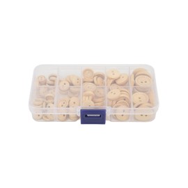 Botones de madera hechos a mano, botones de madera de amplia aplicación Práctico diseño único y sencillo resistente y seguro para la decoración de ropa(Color madera)