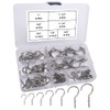 VooGenzek Pack of 71 Hook Screws, Screw-In Ceiling Hooks, Cup