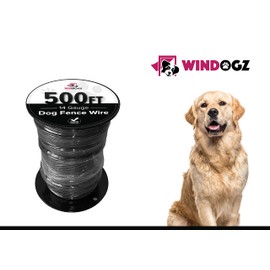 In Ground Pet Fence Wire for Electric Dog Fence System, 14 Gauge, .025 Polyethylene Coated, Pro Grade Thick Boundary Wire, 500 ft, Heavy Duty, Durable & Waterproof