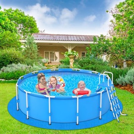 Pool Ground Pad - Pool Bottom Mat,Swimming Pad Padding Puncture Protection Floor Protection Cushioning for Decking Walkway Poolside