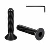 ZOWZEA 20 Pcs #6-32 x 3/4" Flat Head Socket Cap
