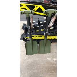 Life Line 2 Olive Aluminum Collapsible Snowmobile Shovel Polaris Yamaha SkiDoo Arctic Cat