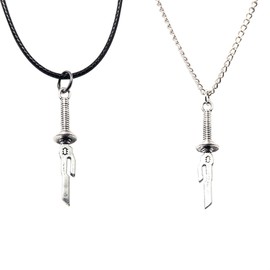 Yannasa Toji Necklace Anime Jujistu Kaisen Necklace Toji Fushiguro Cosplay Alloy Silver Merch Gifts 2pcs for Men Women