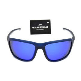 Gamswild WS7536 Sunglasses Sports Glasses Ski Goggles Women Men Cycling Glasses Unisex Blue Brown Pink Orange Green Turquoise Colour: Blue