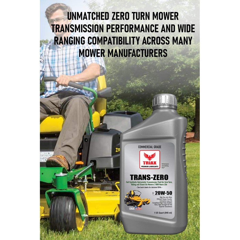 TRIAX Trans Zero 20W-50 Full Synthetic Hydro-Static Transmission Oil for