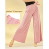 Daydance Modal Teen Girls Palazzo Pants for Dance, Wide Leg