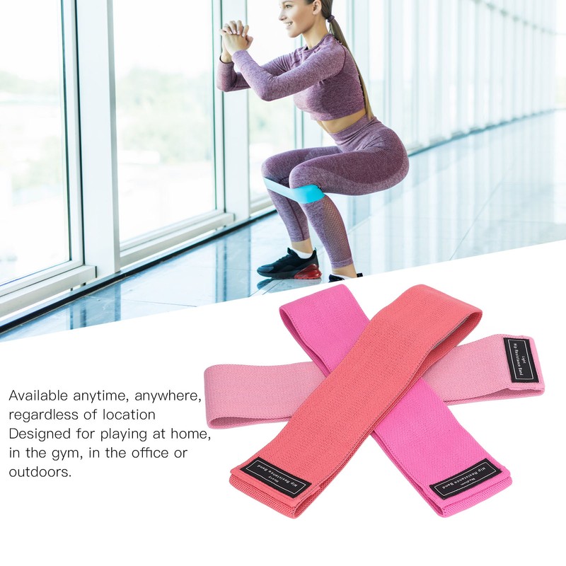 3PCS Resistance Bands Elastic High Pulling Force Exercise Workout Band