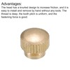 sourcing map Knurled Thumb Nuts, 10pcs M4 x D9.5mm x