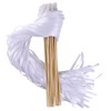 Wishprom Ribbon Wands Sticks Streamers for Wedding Party Favor (White-30PCS)