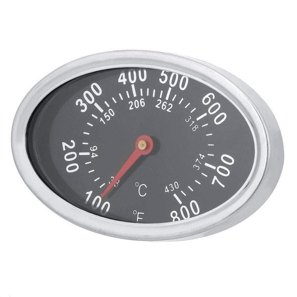 DEWIN BBQ Grill Thermometer, Oval Shaped Stainless Steel Roasting Thermometer