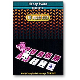 10 Exact Cuts (BLUE) Henry Evans, Card Trick, Close Up Magic