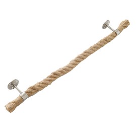 Chunky Rope Towel Holder, Towel Rail Shabby Chic Style Jute Nautical Industrial Style Weave, Vintage Style Bathroom Towel Holder Screw In Wall Mounted Toilet/Kitchen