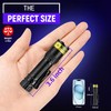 DARKDAWN UV Flashlight 365nm Black Light，Mini & Powerful USB- C