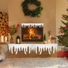 Gukasxi 4 Pcs 1.2M Icicle Snow Fringe Artificial Icicle Fringe