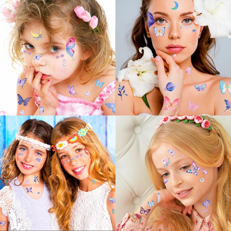 Butterfly Temporary Tattoos Butterfly Temporary Tattoos Stickers Set Party Favour