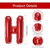 Red Happy Birthday Balloons, 16 Inch Foil Letters Balloons Banner