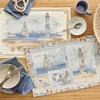 Sander Lighthouse Tapestry Placemat 32 x 48 cm Blue /